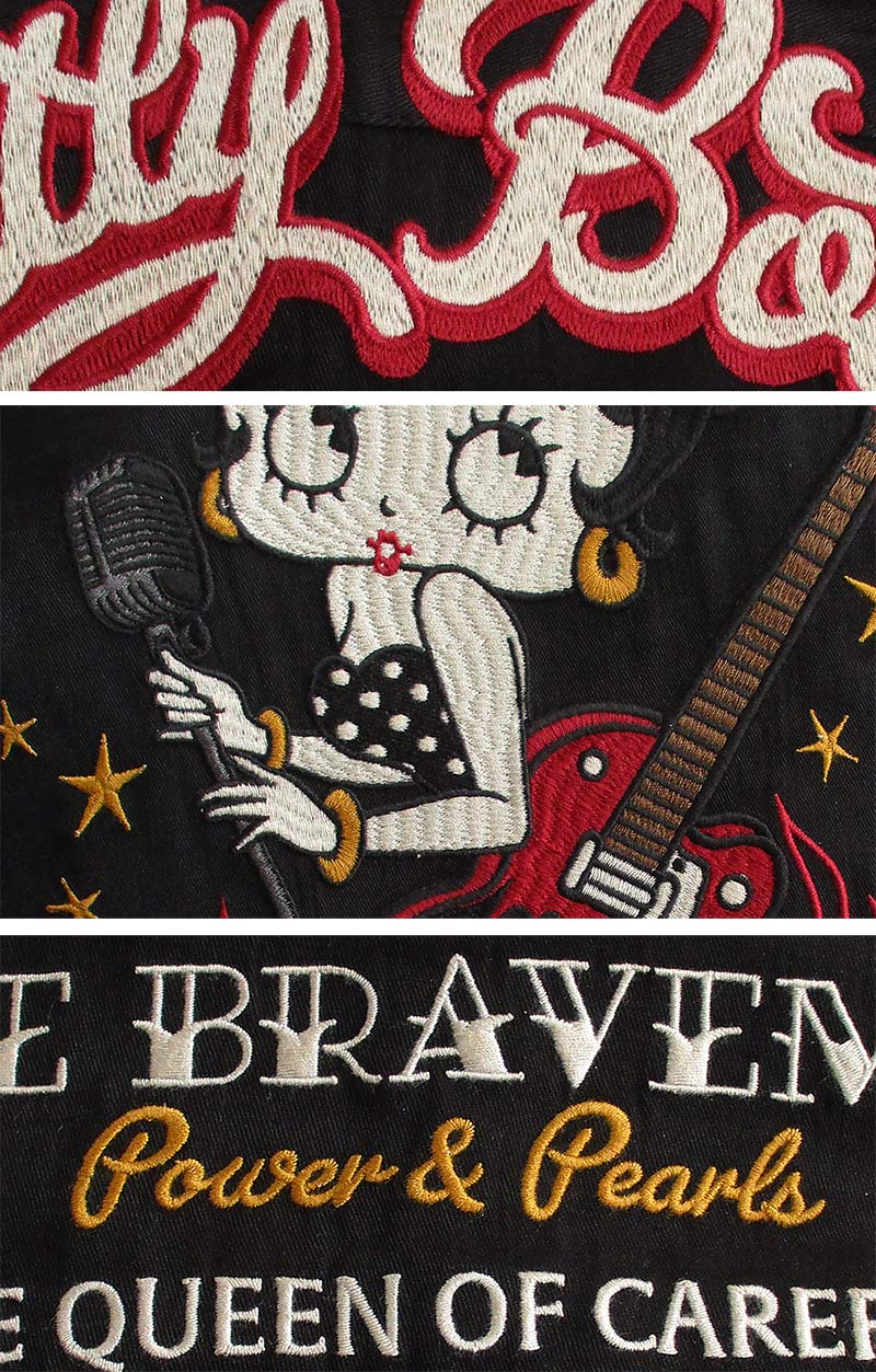 ベティーブープ ボーリングシャツ 半袖 オープンカラーシャツ Betty