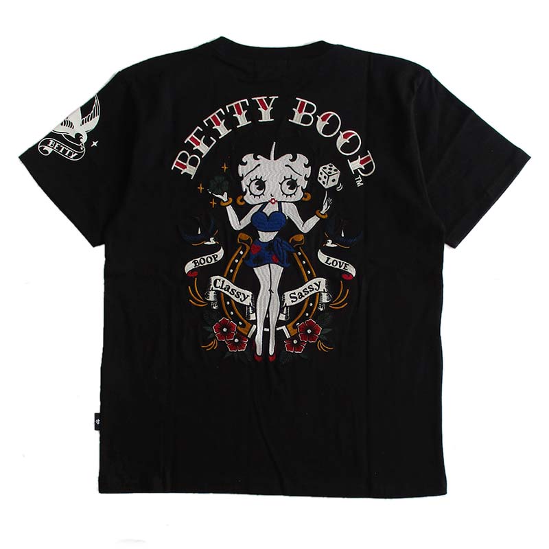 ベティーブープ Betty Boop 半袖Tシャツ メンズ レディース 刺繍