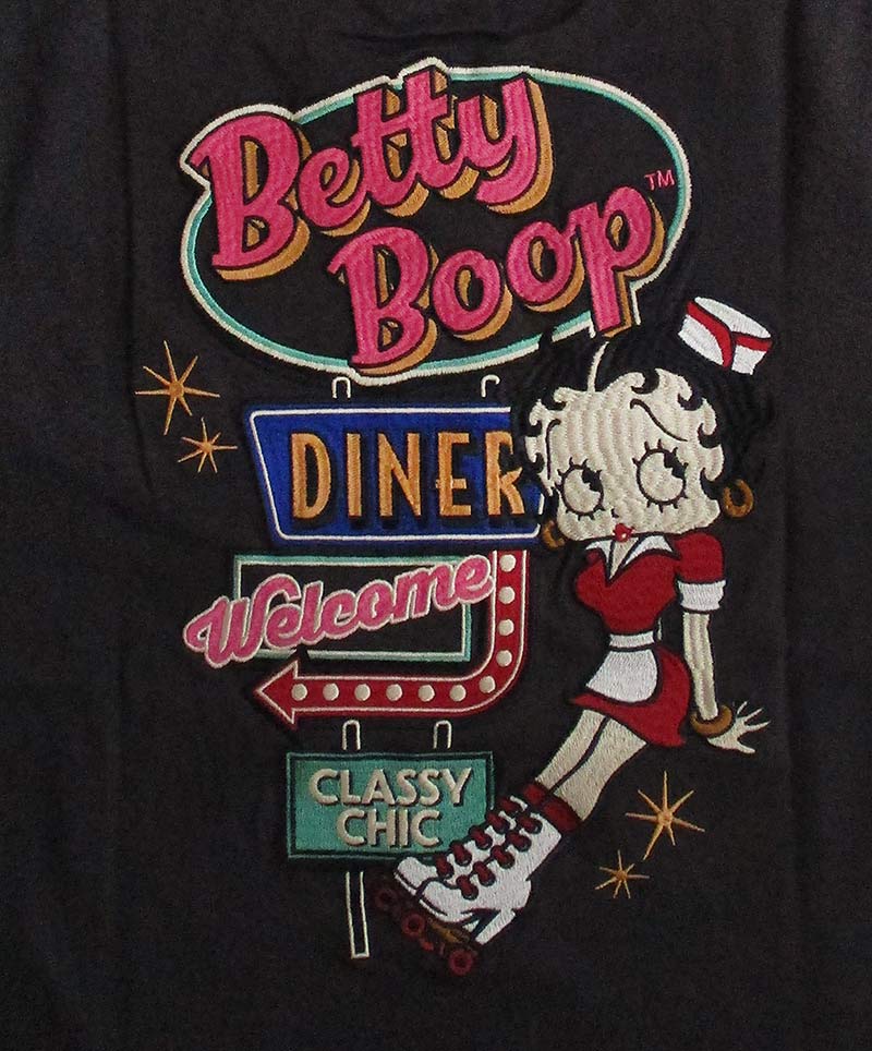 ベティーブープ Betty Boop 半袖Tシャツ メンズ レディース 刺繍
