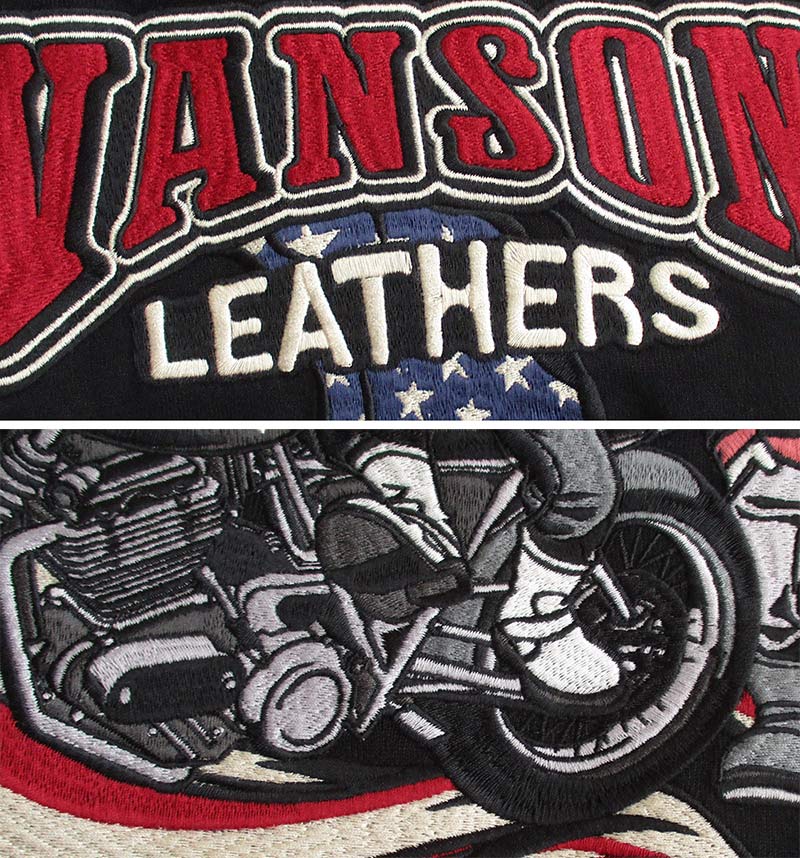 VANSON（バンソン） クローズ WORST メンズ 長袖Tシャツ ロンT デス
