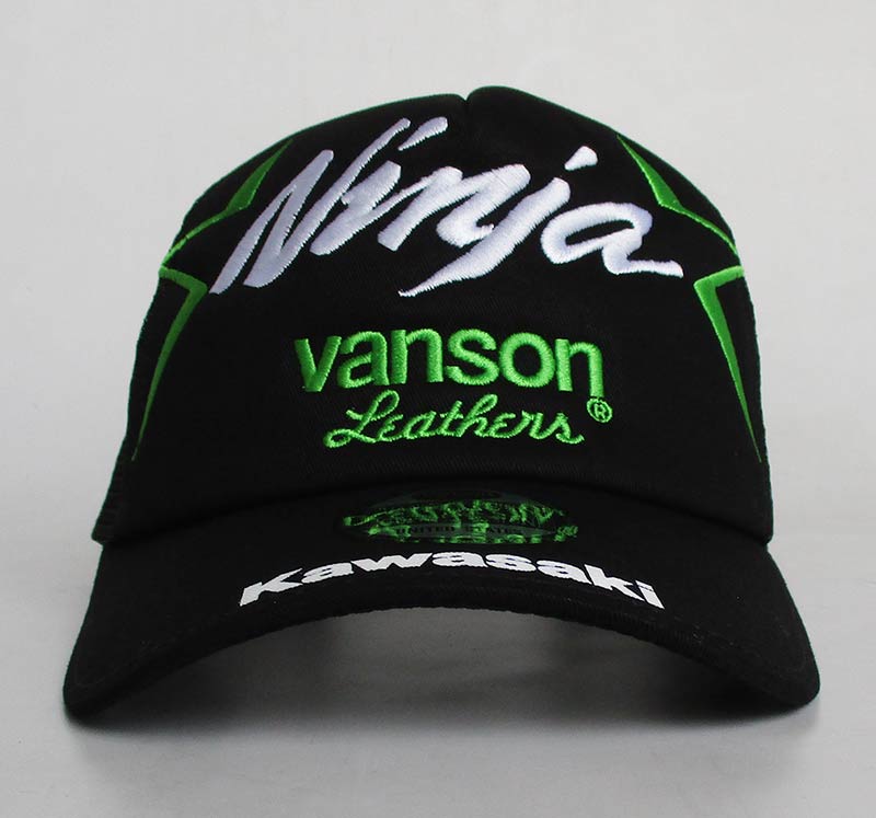 VANSON（バンソン） Kawasaki カワサキ コラボ メッシュキャップ 帽子