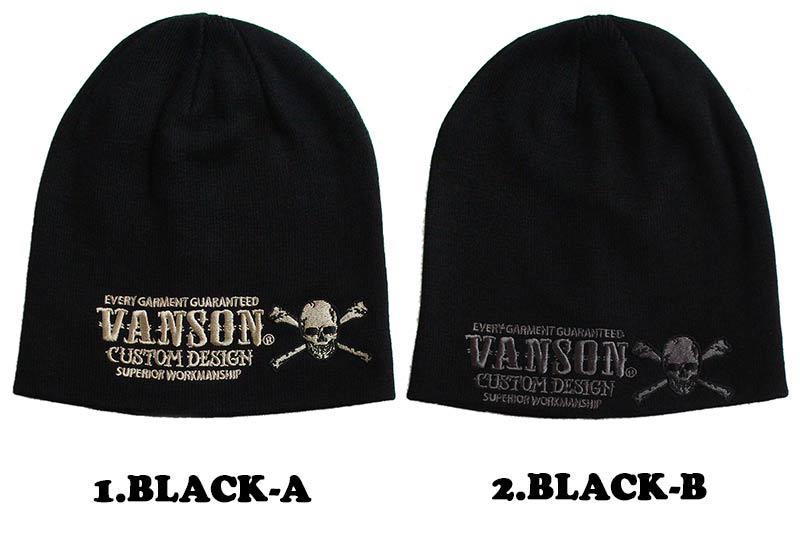 VANSON（バンソン） ニット帽 ビーニー ワッチキャップ 帽子 メンズ