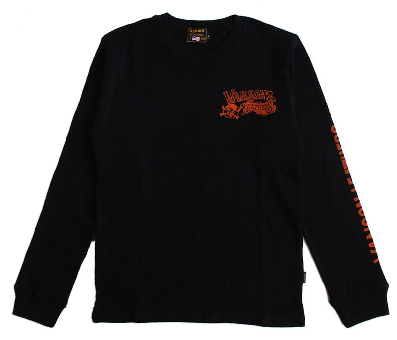 ■新品未使用バンソンvanson 長袖Tシャツ VANSONインナーにも　XXL VANSON（バンソン） メンズ サーマル長袖Tシャツ ロンT : LL-Factory