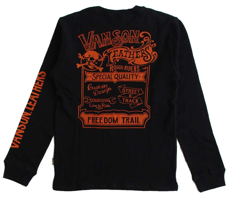 VANSON（バンソン） メンズ サーマル長袖Tシャツ ロンT : LL-Factory
