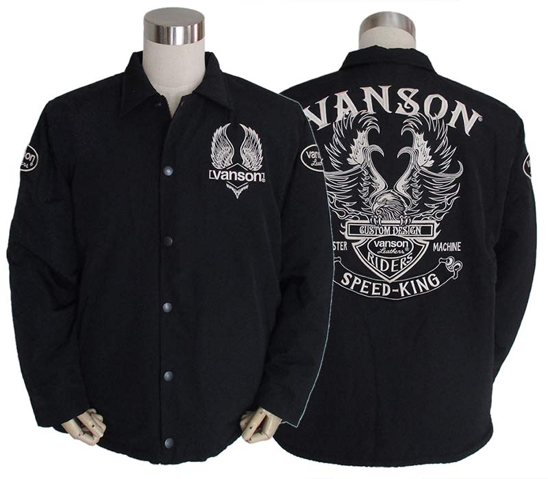 VANSON（バンソン） メンズ 裏ボアジャケット 刺繍 : LL-Factory