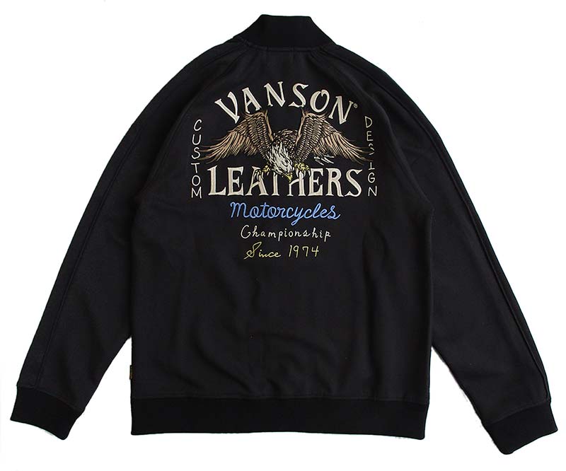 【激レア】VANSON スカル 刺繍 バイカー ジャージ トラックジャケット L