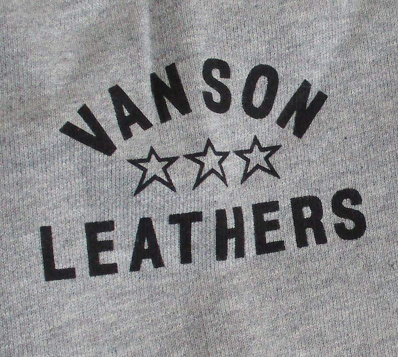 VANSON（バンソン） メンズ ZIPパーカー スウェット ワンスター ロゴ