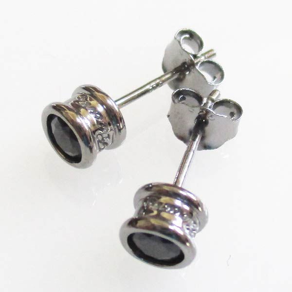Roen（ロエン） スタッドピアス Roen BLACK ロエンブラック シルバー