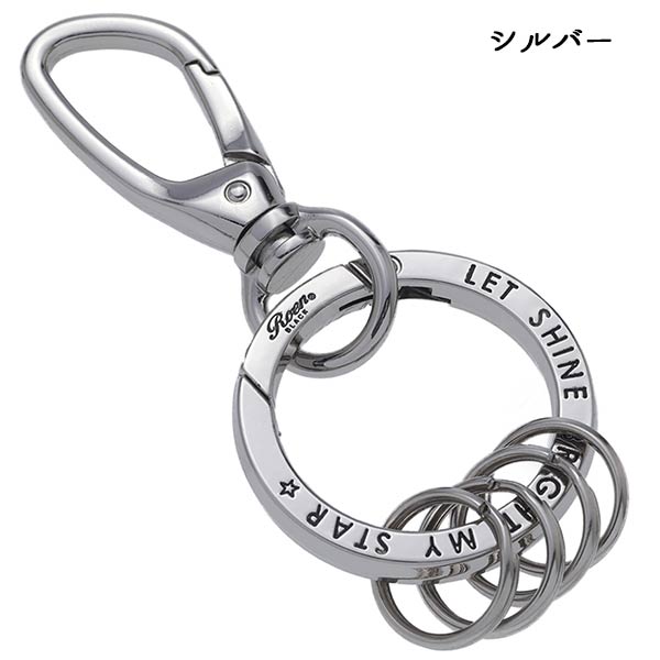 Roen BLACK ロエンブラック カラビナキーリング バッグチャーム メンズ