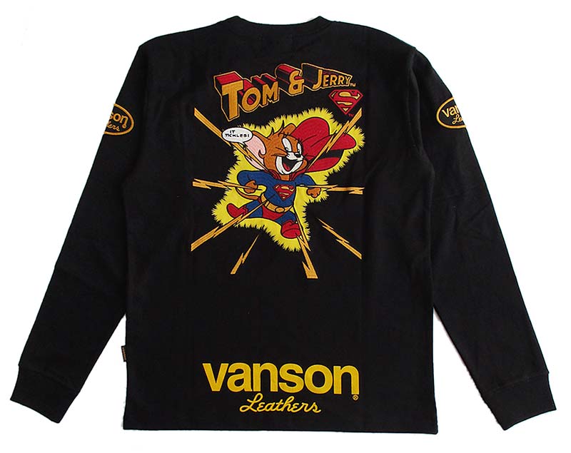 VANSON（バンソン） トムとジェリー 長袖Tシャツ ロンT メンズ 