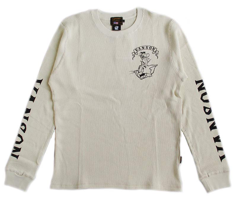 VANSON/バンソン トムとジェリー コラボ サーマル長袖Tシャツ（ロンT） トム＆ジェリー キャラクター メンズ レディース 送料無料 VANSON（バンソン） トムとジェリー サーマル長袖Tシャツ ロンT