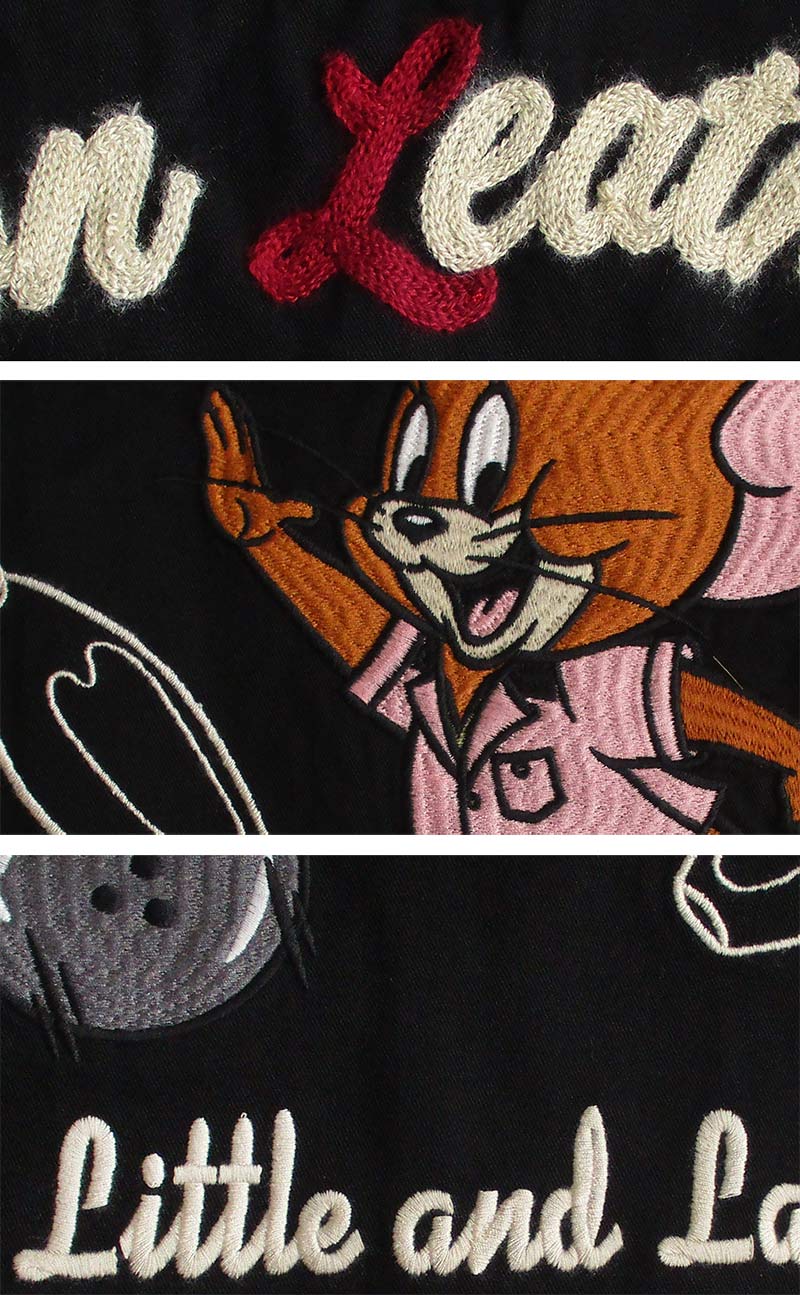 VANSON（バンソン） トムとジェリー ツイル長袖シャツ オープンカラー