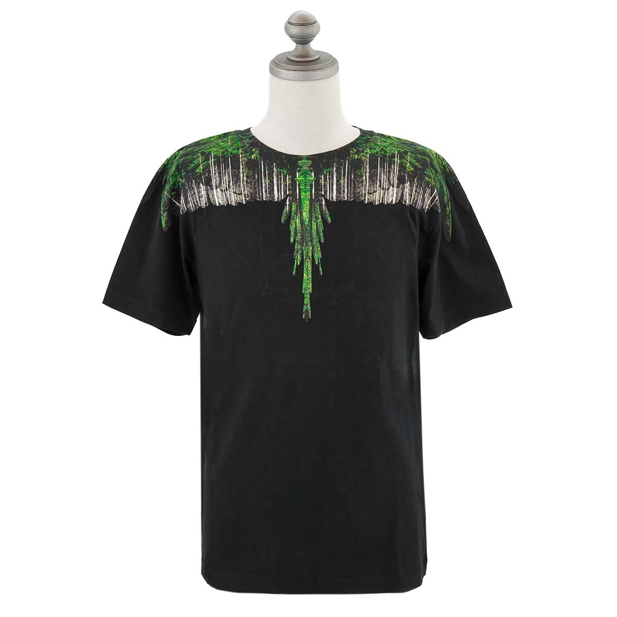 MARCELO BURLON マルセロバーロン マルセロブロン 半袖クルーネックTシャツ CMAA018R20JER019 メンズ フェザー 1055 BLACK GREEN ブラック×グリーン :r018r019blgr:ジェガール - 通販 - Yahoo!ショッピング