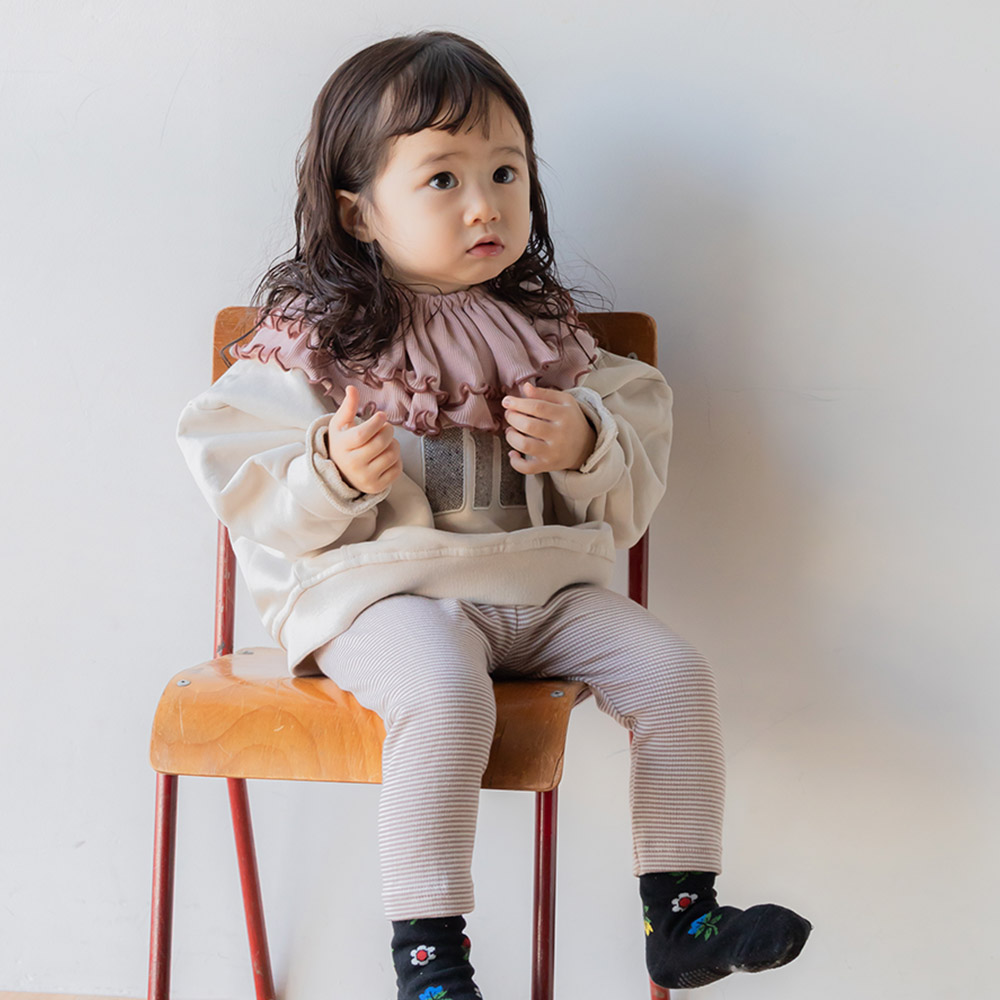 マチ付き ボーダーパンツ オーガニックコットン |  | 02