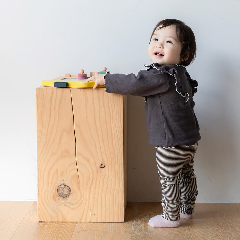 マチ付き ボーダーパンツ オーガニックコットン |  | 03