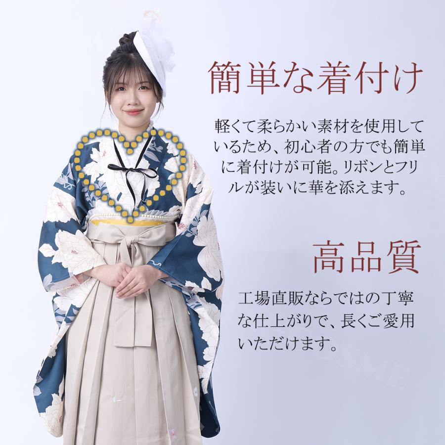 フリル　重ね衿　伊達襟　重ね襟　伊達衿　袴　卒業式　成人式　振袖 重ね襟 振袖用 重ね衿 フリル レース おしゃれ クリップ付 成人式 振袖