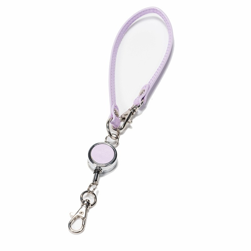 本革 リール付きショートストラップ レザー おしゃれ かわいい シンプル IDカード 延長リール NM310 |  | 13