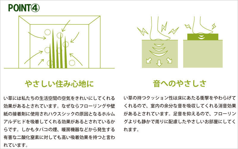 ユニット畳 置き畳 全厚3cm 4.5畳分相当 四畳半 い草 衝撃吸収 防音