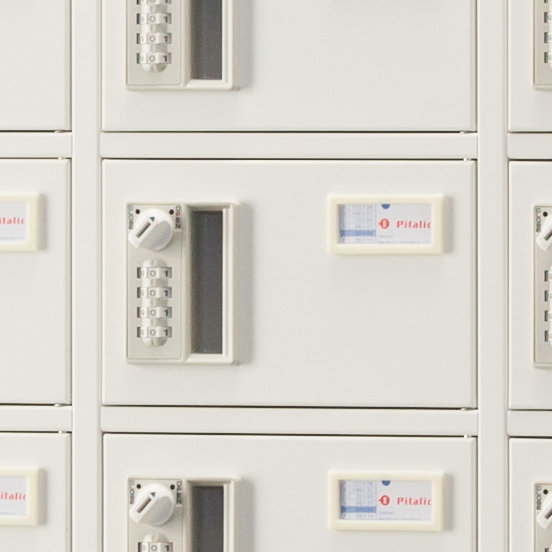 貴重品ロッカー (2列10段) ダイヤル錠 NKBA-0210 国産 鍵付き