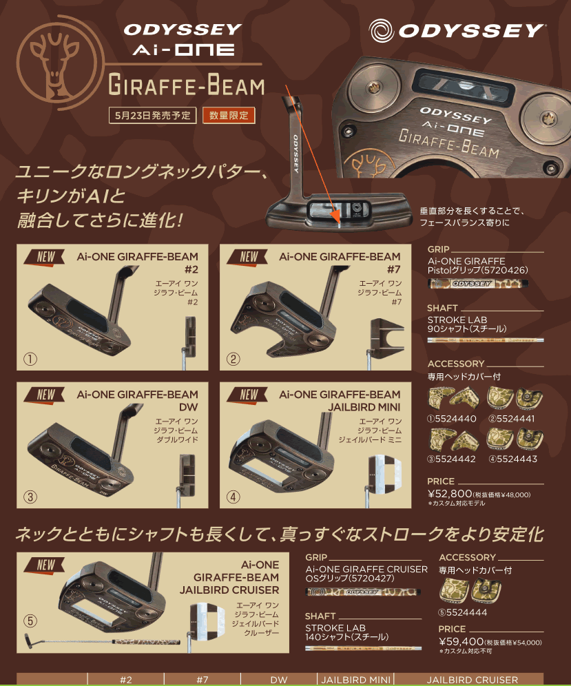 Callaway（キャロウェイ） オデッセイ Ai-ONE ジラフビーム パター #7