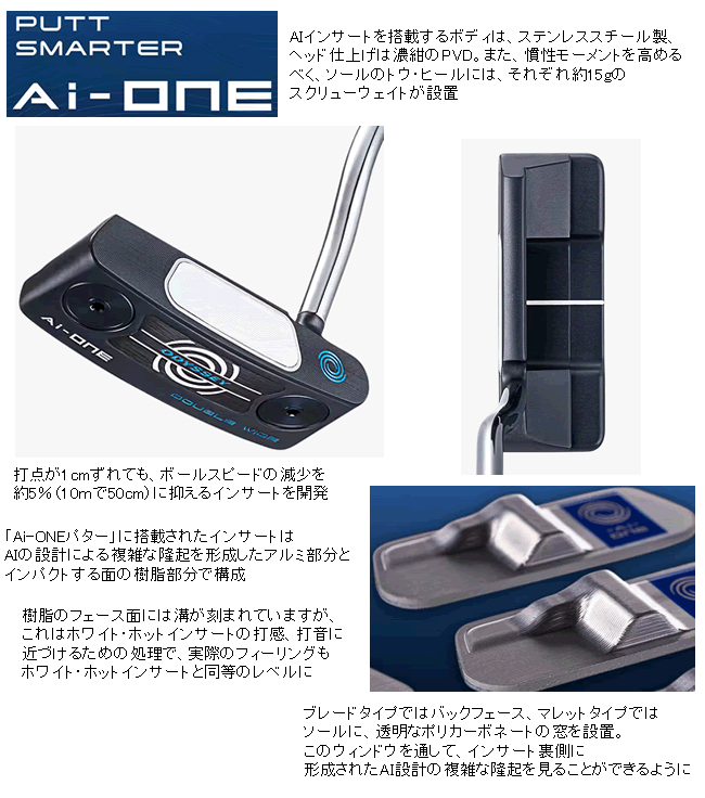 Callaway（キャロウェイ） 『特選』 オデッセイ Ai-ONE パター ダブル