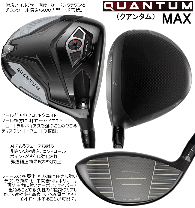 Callaway（キャロウェイ） レフティ クアンタム マックス ドライバー