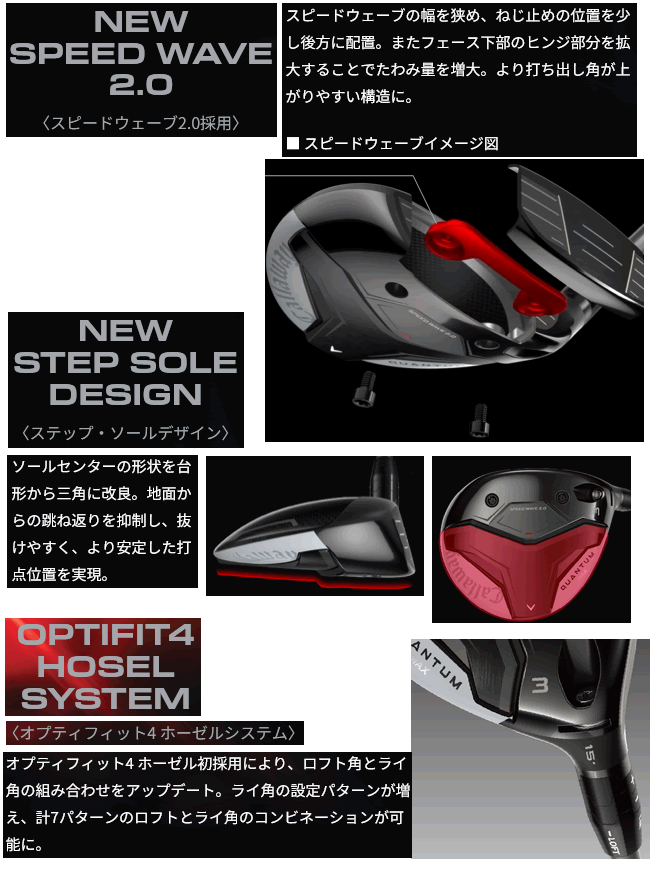 Callaway（キャロウェイ） レフティ クアンタム マックス フェアウェイ