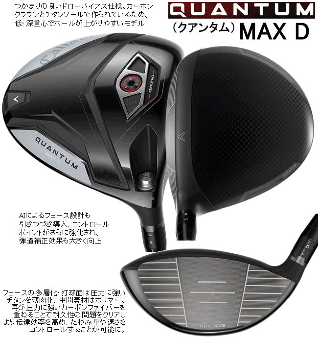 Callaway（キャロウェイ） レフティ クアンタム マックスD ドライバー