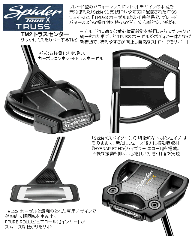 TaylorMade（テーラーメイド） スパイダー ツアー エックス トラス