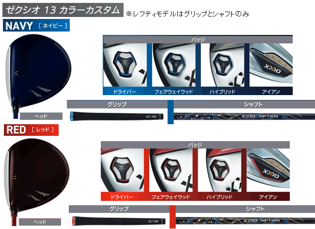 ゼクシオ13 アイアン 単品販売 5番・6番・7番・8番・9番・PW・AW・SW MP1300カーボン カラーカスタム/長さ調整 23年モデル  ハドラス : 2023-t3-4-0436 : ロック オン - 通販 - Yahoo!ショッピング