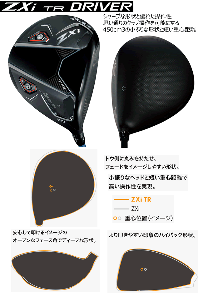 SRIXON スリクソン ZXi TR(ツアー) ドライバー ツアーAD FI/GC/DI