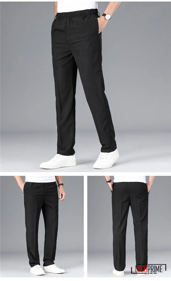 スラックス メンズ 夏 夏服 ビジネス イージーパンツ ウエストゴム