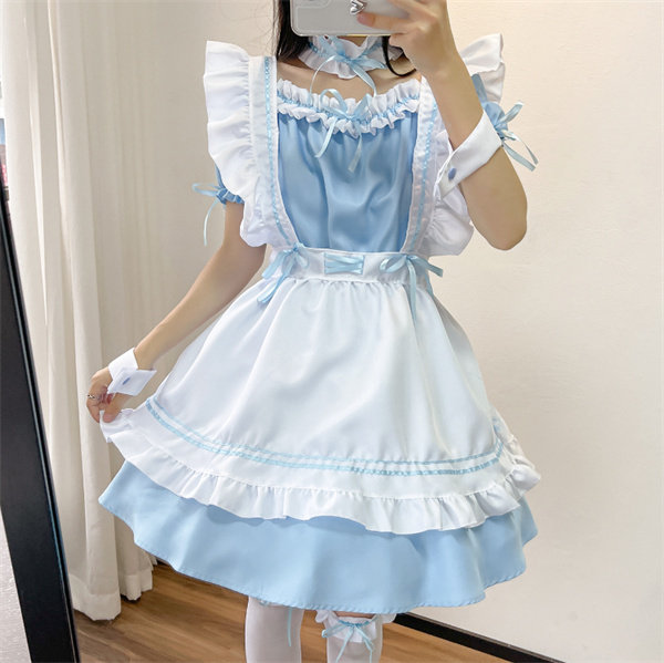 コスプレドレス lolita オリジナル 洋服 ロリータ ワンピース メイド 送料無料 仮装 メイド服 コスプレ ロリータ lolita レディース