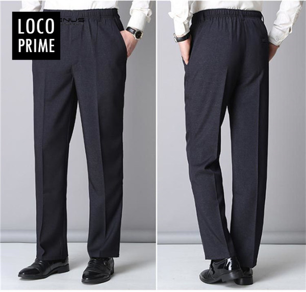 スラックス メンズ ウエストゴム スリム 長ズボン ビジネスパンツ 春