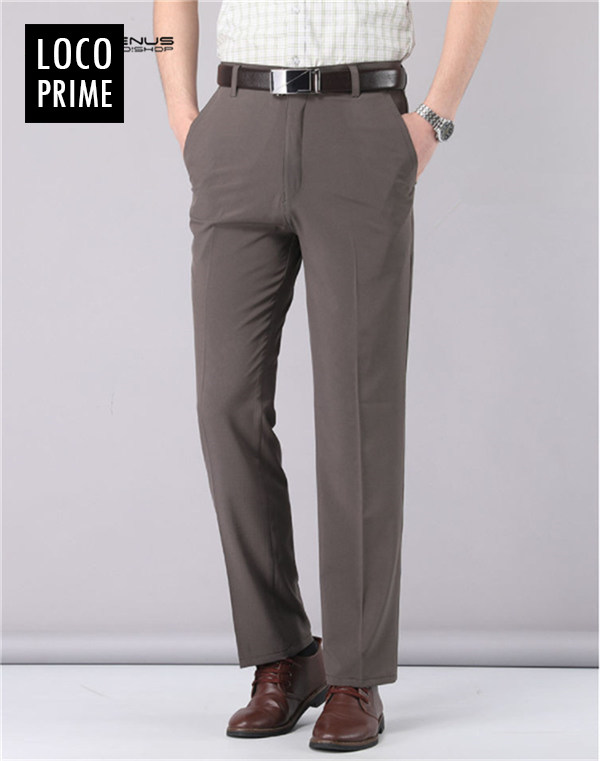 スラックス ビジネスパンツ メンズ 裾上げ済 クールビズ 接触冷感 速乾