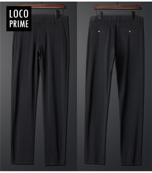 スラックス メンズ 裾上げ済 ビジネスパンツ 夏用 涼しい スリム 通勤
