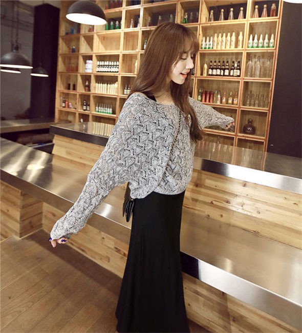 ニットワンピース セットアップ レディース 春夏 長袖 七分袖 ニット