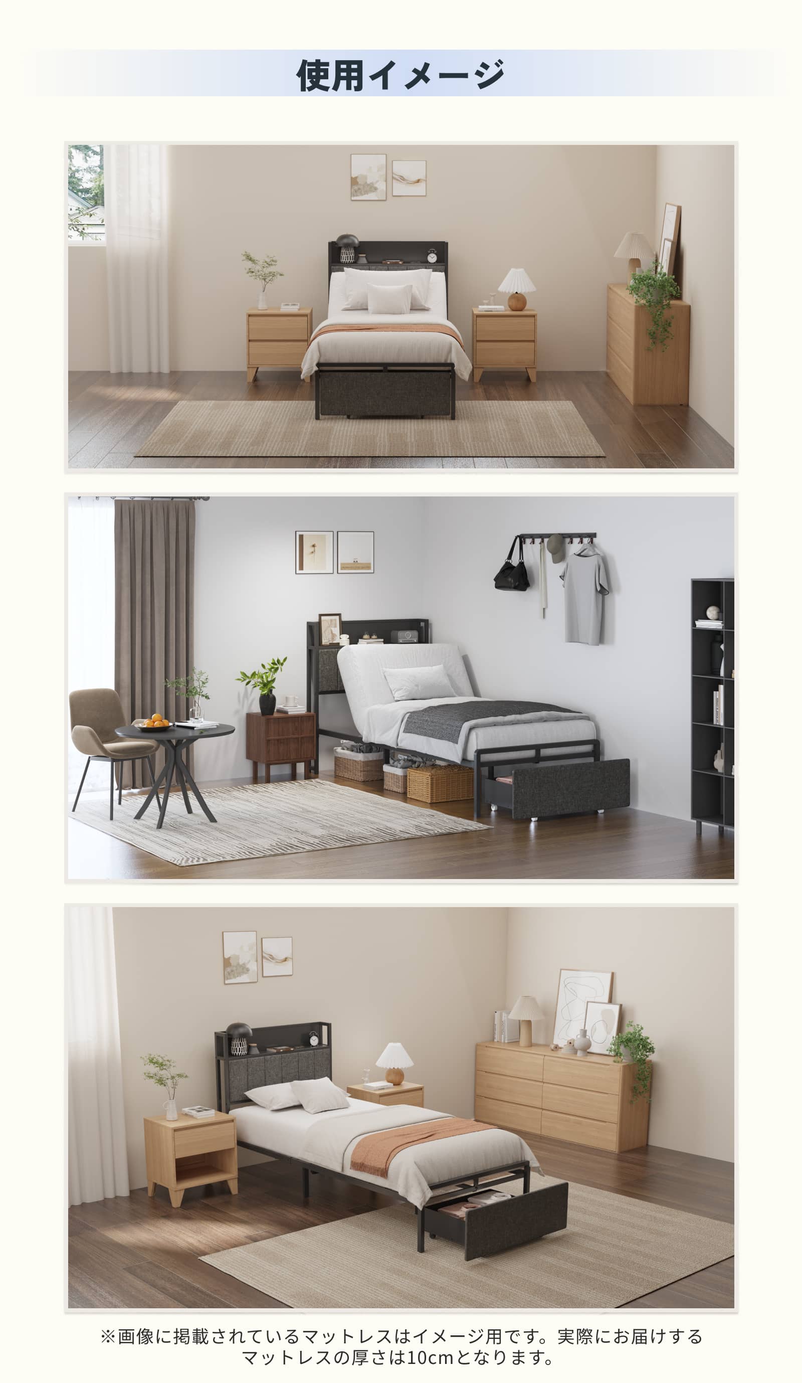 FlexiSpot 電動ベッド リクライニングベッド FlexiSpot B1 ベッド 組立