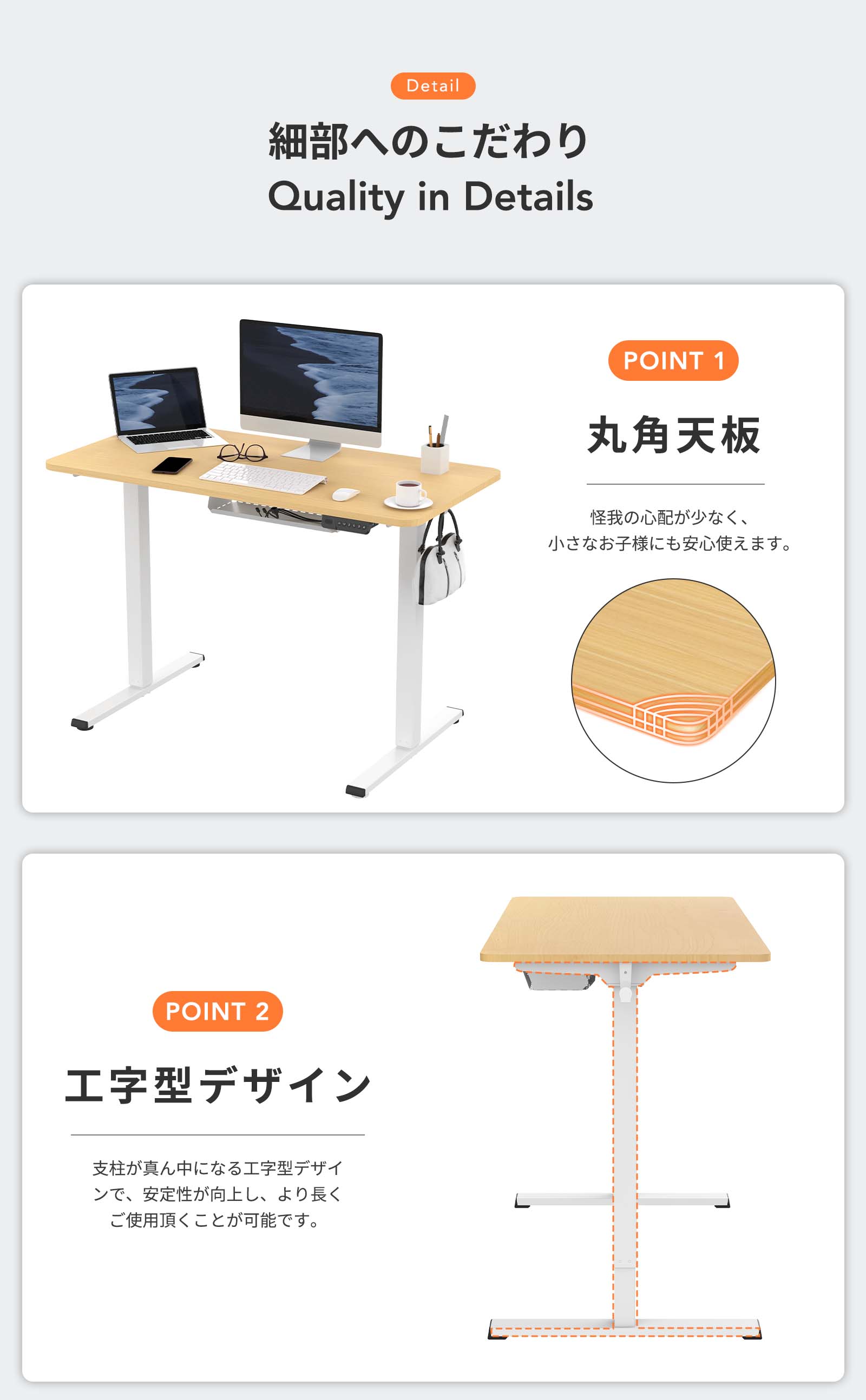 スタンディングデスク 昇降デスク 組立簡単 Sanodesk E150 電動 