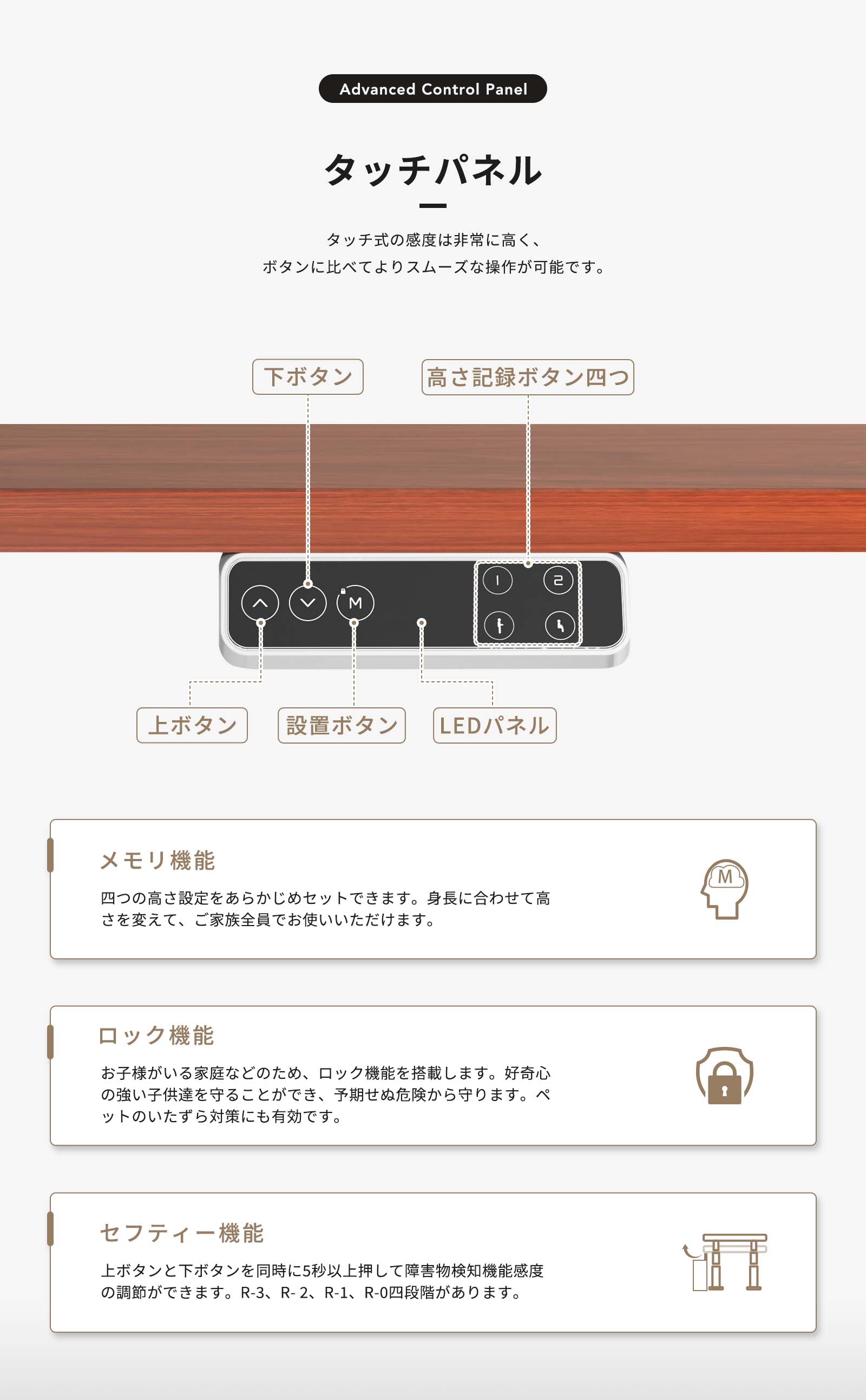 昇降デスク 電動式 オフィスデスク スタンディングデスク 組立簡単