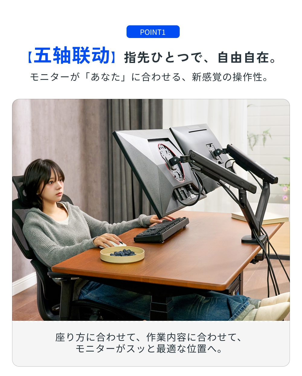 FlexiSpot モニターアーム デュアル 2画面 FlexiSpot MA6S
