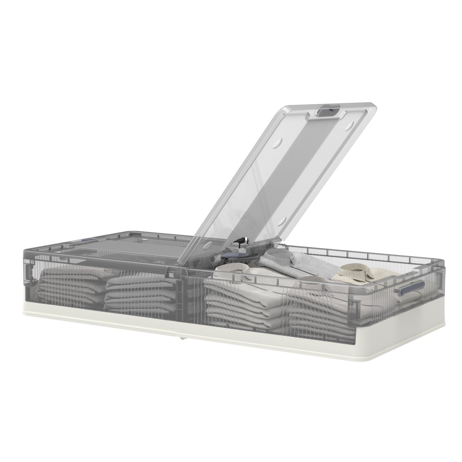 FlexiSpot ベッド下収納ボックス 収納ケース 折りたたみ フタ付き