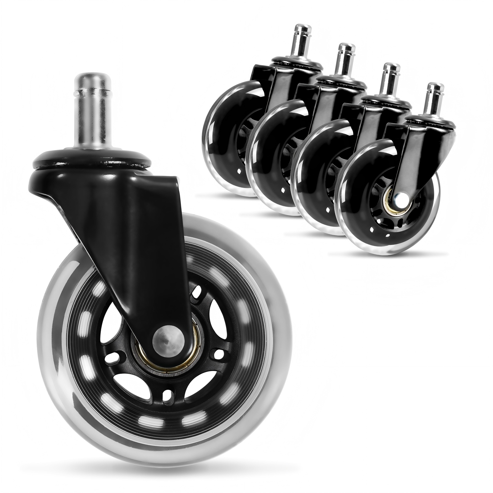 FlexiSpot チェア用キャスター FlexiSpot W4 オフィスチェア 差し込み