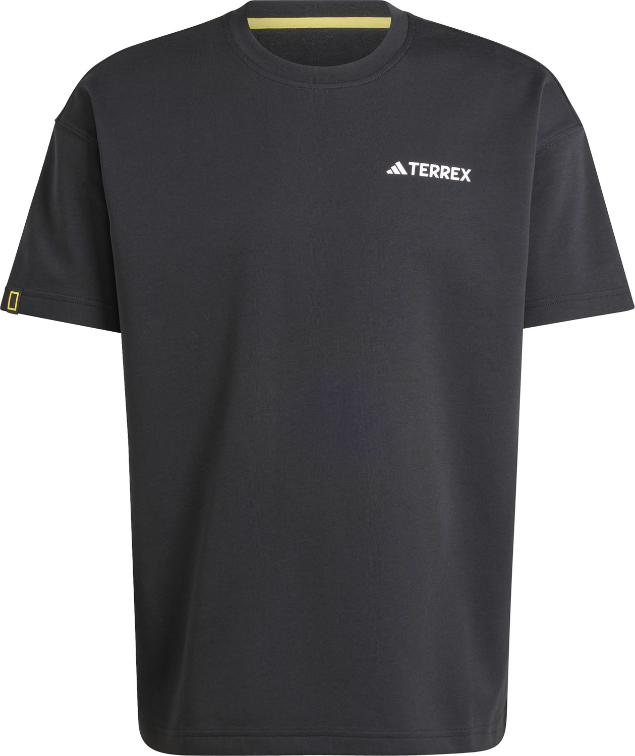 adidas アディダス メンズ　レディース　アウトドア　ハイキング　 ナショナル ジオグラフィック グラフィックス半袖Tシャツ(ジェンダーニュートラル) JOP99