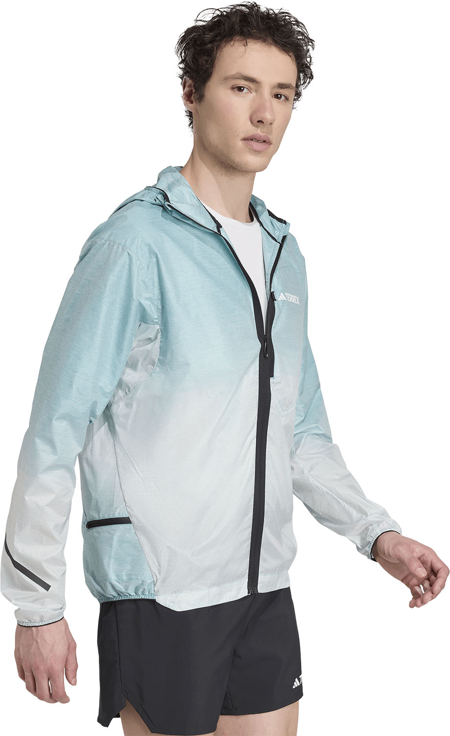 adidas テレックス XPERIOR ライト ウインドウィーブジャケット アウトドア ジャケット トレイルランニング ウインドジャケット ハイキング 通気性 防風性 レギュラーフィット フルジップ HAT72