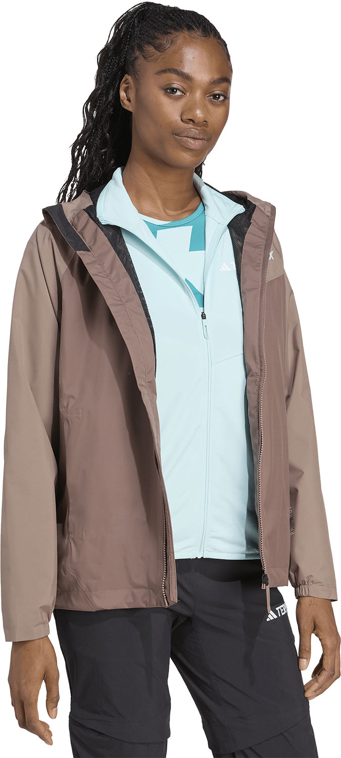 adidas W テレックス TERREX MULTI ジャケット ジャケット レインジャケット フード 登山 ゴアテックス GORE-TEX 撥水 レディース アウトドア スポーツ アディダス HAU51 プリラブドフィグ HAU51