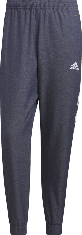 adidas アディダス メンズ ロングパンツ 24/7 レギュラーフィット WIND.RDY デニムウーブン レギュラー テーパードレッグ フルレングス パンツ IEH96
