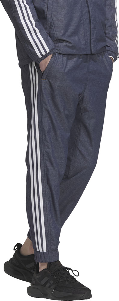 adidas アディダス メンズ ロングパンツ 24/7 レギュラーフィット WIND.RDY デニムウーブン レギュラー テーパードレッグ フルレングス パンツ IEH96