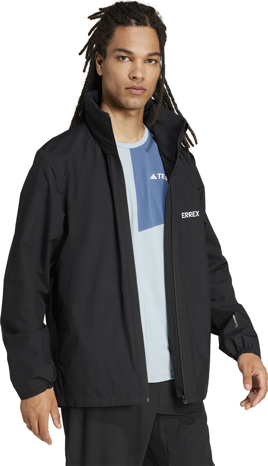 adidas マルチエッセンシャルズ 2L レインジャケット 雨風 悪天候 ドライ 快適な着心地 防水 透湿 CLIMAPROOF レギュラーフィット JXW84