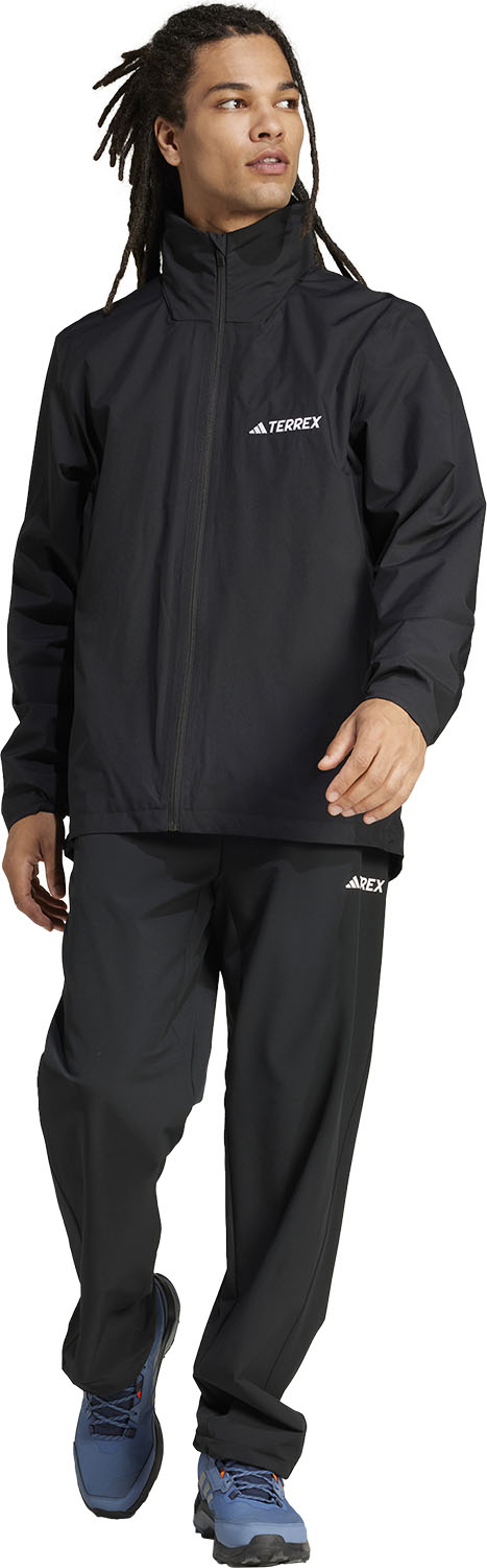 adidas マルチエッセンシャルズ 2L レインジャケット 雨風 悪天候 ドライ 快適な着心地 防水 透湿 CLIMAPROOF レギュラーフィット JXW84